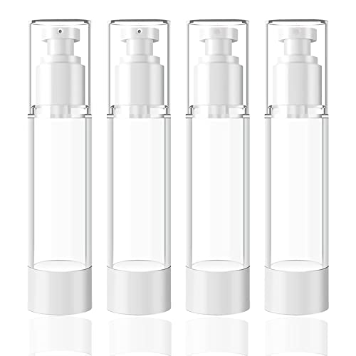CandyAlley - Botellas vacías de viaje para llenar, dispensador de bombeo de 50 ml para loción, base, esencia, crema, cosmético, champú de viaje Cover