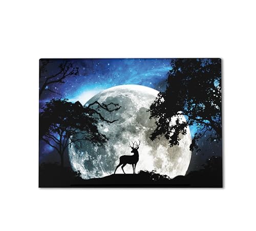 Image of Gaming Skin Compatible with HP Envy x360 16 inch (2023) - Moonlight Deer - Premium 3M Vinyl Protective Wrap Decal Cover - Easy to Apply | Crafted in The USA by MightySkins