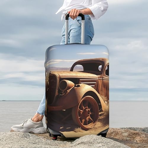 Luggage Cover Wheels Abandoned In The Desert Travel Luggage Covers Thicker Elastic Suitcase Cover Dustproof Baggage Cover Scratch-Resistant Suitcase Cover Protector Fit 18-32 Inch Luggage X-Large2