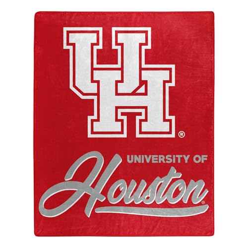 Northwest NCAA Houston Cougars Unisex-Adult Raschel Throw Blanket, 50" x 60", Signature