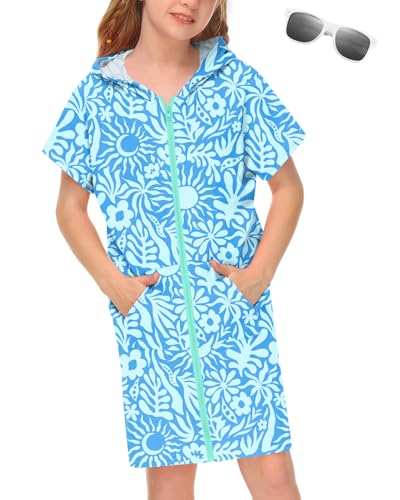 Image of BesserBay Boys Girls Swim Cover Up Terry Cloth Swimwear