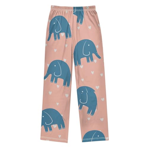 Baby Elephant Boys Pants Boys Athletic Pants Long Pant for Boywith Pockets Wide-Leg Size 6-14Y2