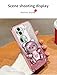 Cases Compatible with Oppo Reno 11 Cover,Soft Silicone Electroplated Case,Designed Cute Bear Folding Stand Holder for Women,Camera Lens Protector Shockproof Phone Case for Oppo Reno 11 Cover (B)