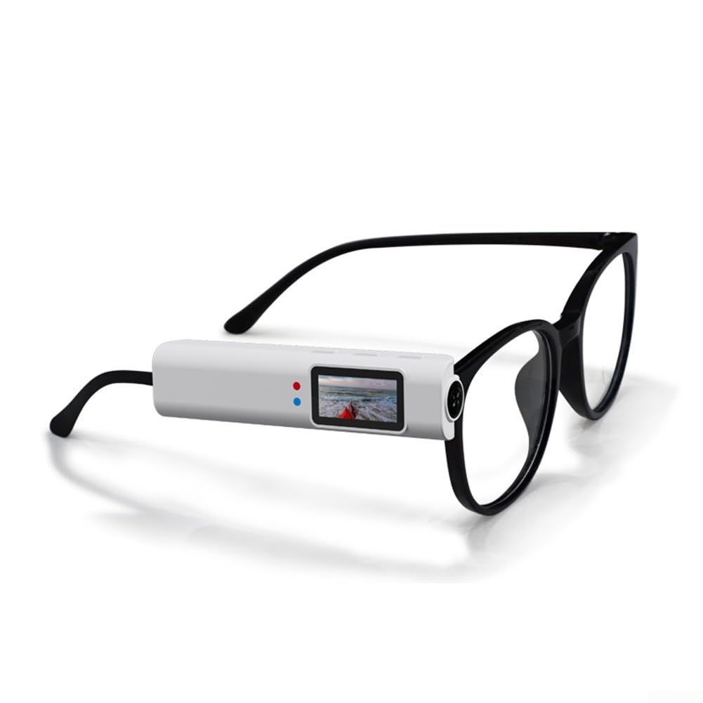 Cámara de video portátil 2K con lente gran angular de 110°, impermeable, WiFi, grabación en bucle, diseño compacto y ligero para aventuras al aire libre y deportes (blanco)