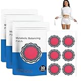 90 Stück Abnehmpflaster Metabalancepatch, Berberin Pflaster mit pflanzlichen Extrakten, Figurpflege für Bauch & Taille, diskret im Alltag & hautfreundlich,für alle Körpertypen, Vorteilspack