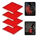 AEIOFU Bike Spoke Reflectors Wheel Spoke Warning Reflector Cycling Reflective Strips 48PCS Red Reflector Spoke Reflective Strip Bike Warning Strip Clip Tube Cycling Wheel Reflector