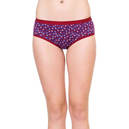 Image of AQUAZZURA Women's Cotton Multicolor Printed Panty | Panties | Bikni (Combo Pack of Three)