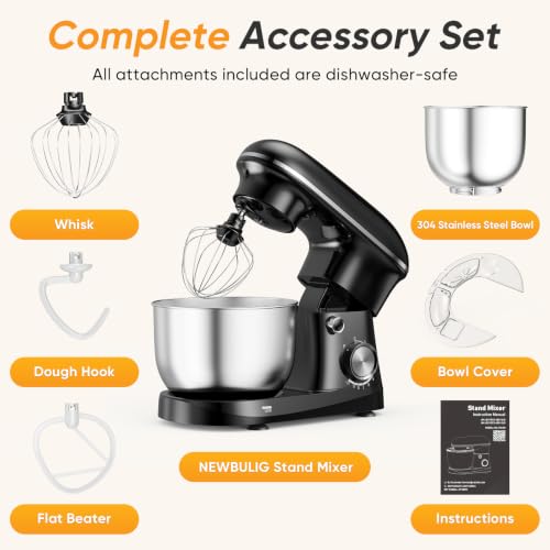 Image of NEWBULIG Stand Mixer 4.2QT, Kitchen Electric Mixers Alternative