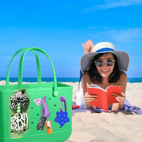 Image of Mity rain Key Holder for Bogg Bag, Accessories for Bogg Bags Original X Large, Insert Charm Carabiner Keychain for Beach Bag