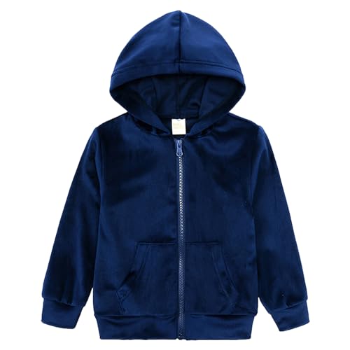 Girls Velvet Tracksuit Hoodie Sweatshirt and Jogger Pants Outfits Set for 0-12 Years2