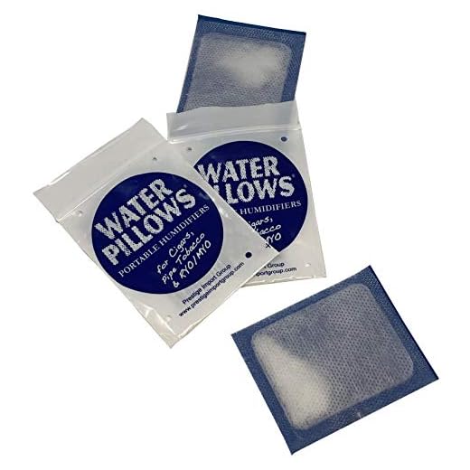 Prestige Import Group - Water Humidification Pillows Portable Humidifiers for Cigar Humidification - 10 Pack