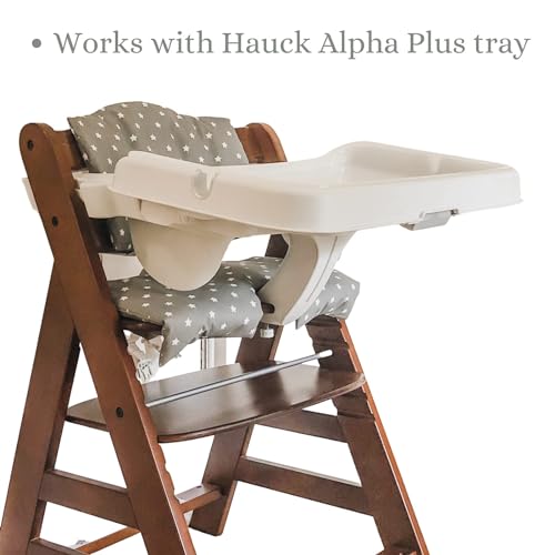 Image of Highchair Cushion for Hauck Alpha Plus Wooden highchair - Easy to fit - Fully Wipe Clean highchair pad