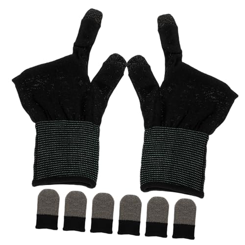 Guanti Gaming Sottili e Traspiranti per Smartphone Coprif Antisudore Morbidi e Antiscivolo per Giochi Touchscreen