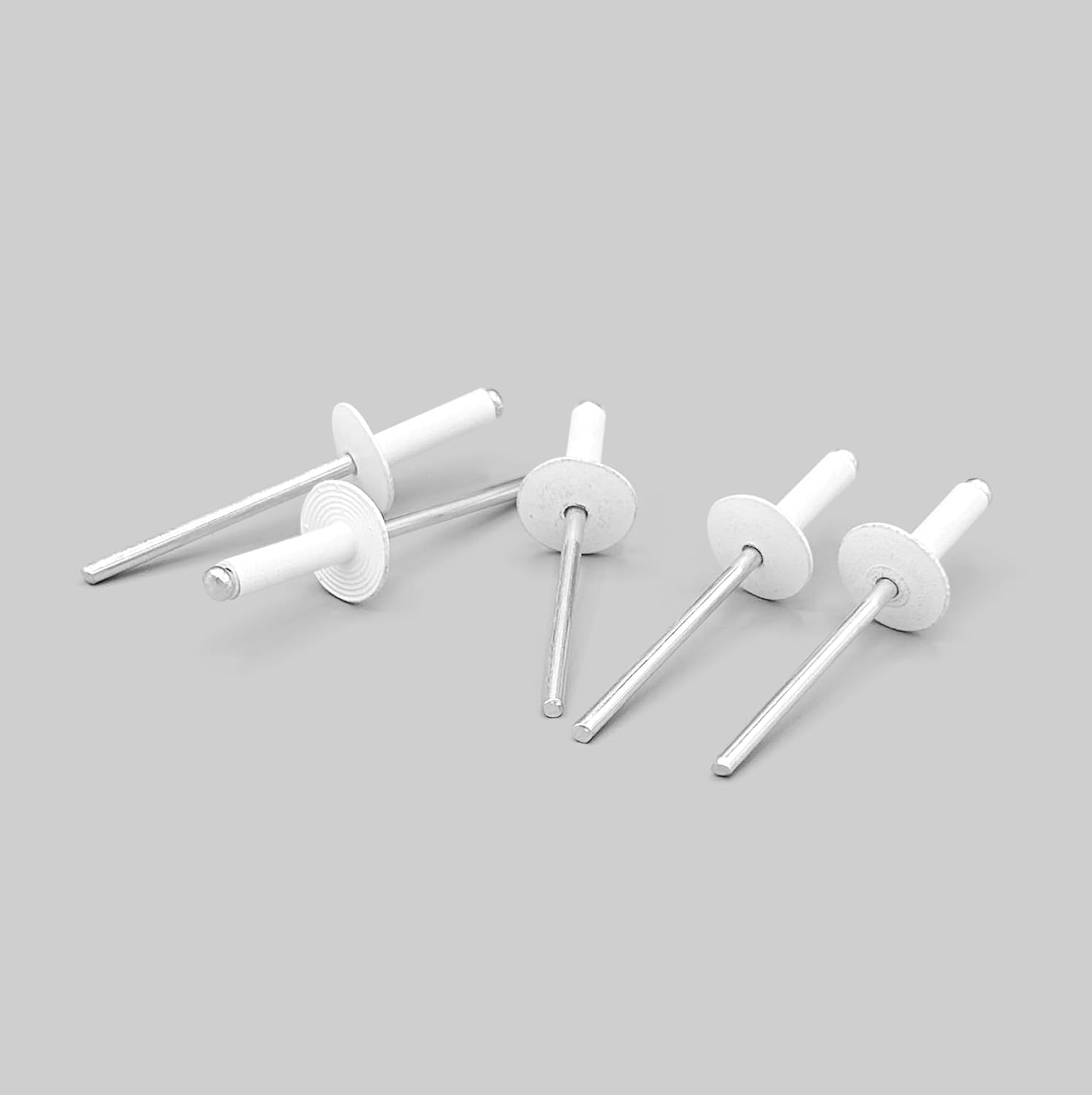 250x Remaches de Aluminio Blancos Ala Ancha 4,8 x 18 mm – Remaches Pop Cabeza Grande para Chapa, Plástico y Matrículas – Remaches Ciegos Alta Resistencia para Automoción, Carrocería y Bricolaje