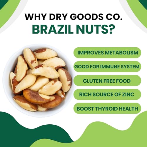 Image of Dry Goods Co Premium Brazil Nuts 200g | Jumbo & Crunchy Exotic Nuts | Rich in Selenium & Healthy Fats | High Protein Snack | Imported Quality | Natural & Lab Tested