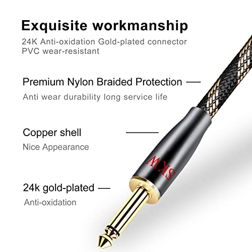 Cable adaptador Jack 3.5mm a Dobles 6.35mm 3M miniatura 4