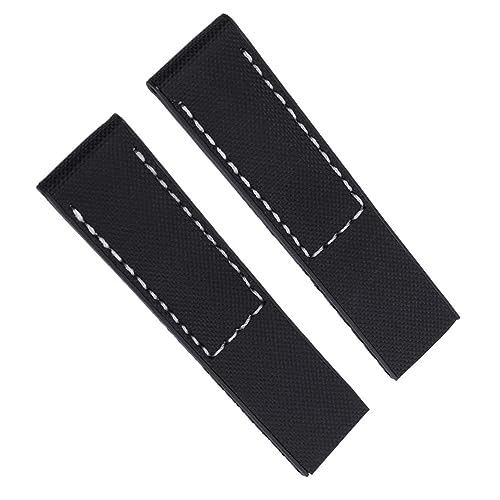 Bracelet montre nylon boucle déployante pour Breitling Avenger 24mm