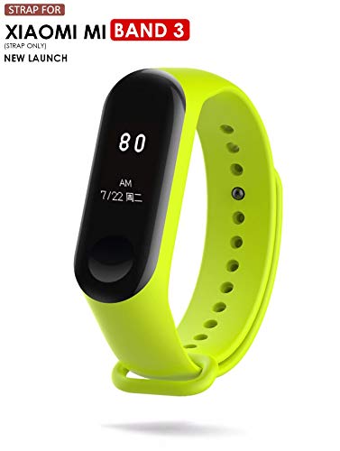 Image of WOW Imagine Premium Matte Silicon Wrist Band Replacement for Xiaomi MI Band 3 - Fresca Green