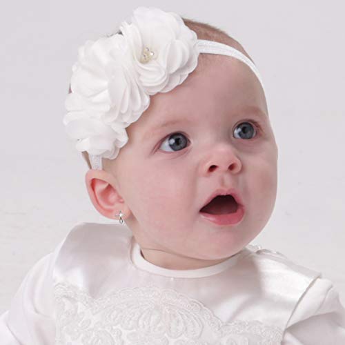 Cherished Moments Sterling Silver or 14K Gold Plated Baptism Gift Earrings for Babies, Toddlers, and Little Girls (Screw Back)3