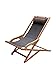 Outdoor Interiors Sling and Eucalyptus Lounger with Pillow