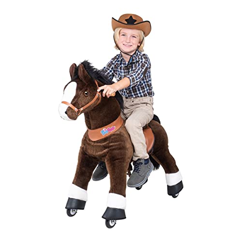 Miweba PonyCycle Mister Ed - 3 Jahre Garantie - U Serie - Schaukelpferd - Kuscheltier auf Rollen - Kinder - Pony - 3-5 Jahre (Small)