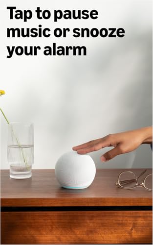 Image of Like-New Amazon Echo Dot (newest model) - Vibrant sounding speaker, Designed for Alexa+, Great for bedrooms, dining rooms and offices, Glacier White
