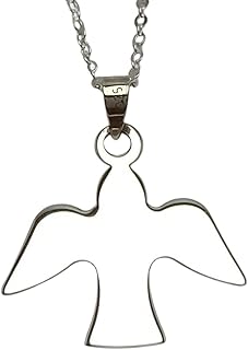 Colgante Paloma Paz Espiritu Santo - Plata De Ley 925 Incluye Cadena De Plata De 45cm Y Estuche para Regalo
