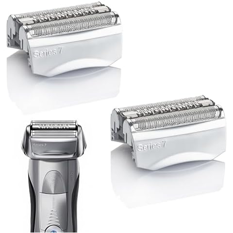 70S Eletric Razor Replacement Head for Braun Series 7 Electric Razors, Compatible with Braun S7 720cc 750cc 760cc 790cc 799 797 9565 Models (2pcs) Cover