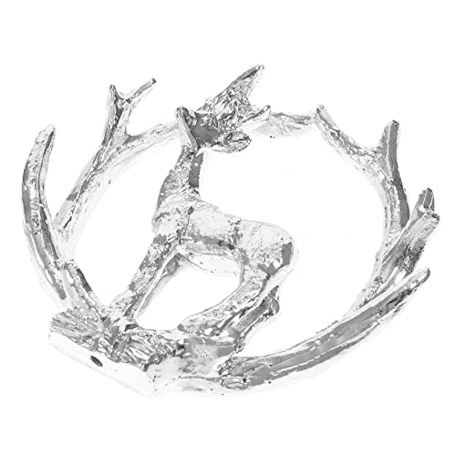 Pendentif cerf en résine vintage FCXDMY moulé à la main pour sapin de Noël