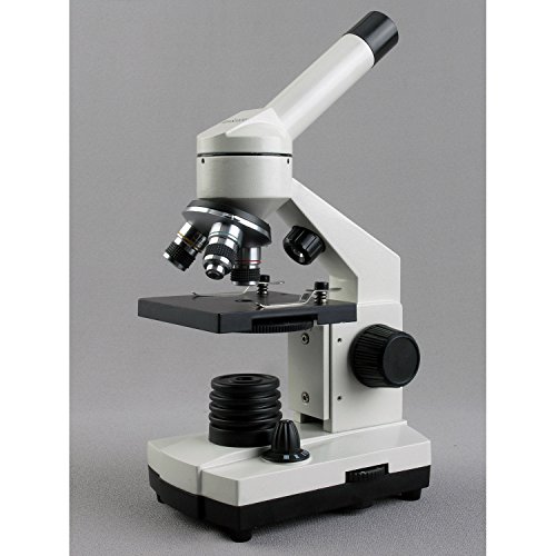 Amscope - 40X-1000X Cordless Led Metal Frame Compound Microscope With Top & Bottom Lights - M110C-2L-Pb10 #TOP1