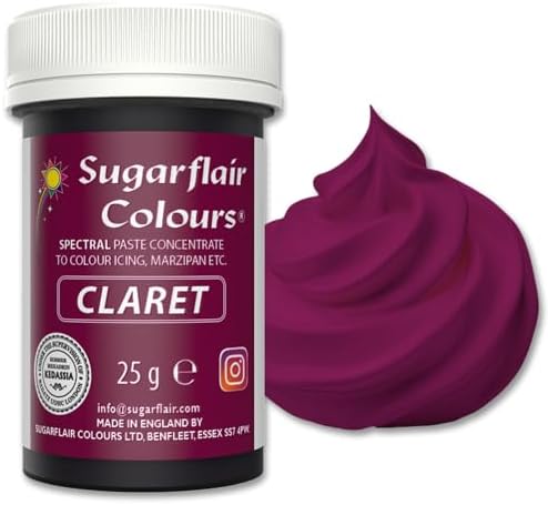 Sugarflair Claret Food Colouring Paste 25g