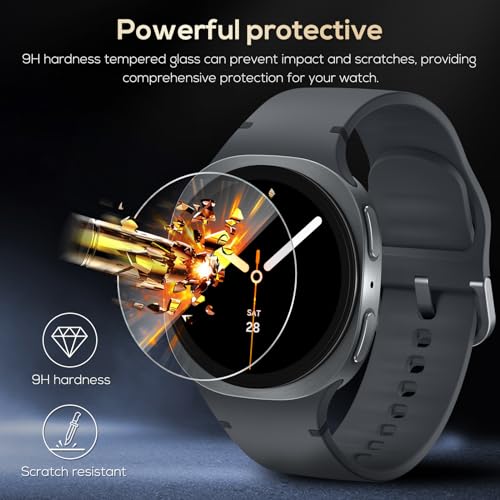 Verre trempé Samsung Galaxy Watch 8 40mm Lot de 3+2 films