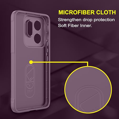 Image of Zapcase Back Case Cover for Vivo V60e | Compatible for Vivo V60e Back Cover | Liquid Silicon Magic Case with Camera Protection | Lavender