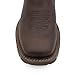 CEBU Men's BC Thunder Steel Toe Chelsea Work Boot – Lightweight Pull-On Mid-Duty EVA Sole, Flexible and Durable, Handcrafted Leather Boot- Brown-Size 8