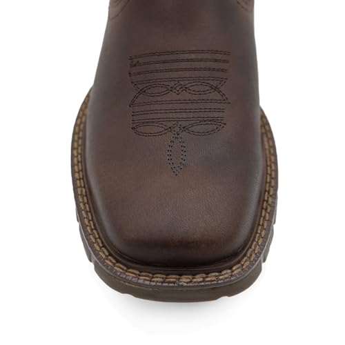 CEBU Men's BC Thunder Soft Toe Chelsea Work Boot – Lightweight Pull-On Mid-Duty EVA Sole, Flexible and Durable, Handcrafted Leather Boot3