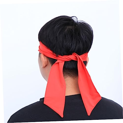 Sosoport 4 Pcs red comfort testeira esportiva headband esportiva Faixa de cabeça para tênis Faixa de