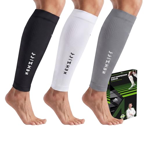 Image of NEWZILL Compression Calf Sleeves (20-30mmHg) for Men & Women - Perfect Option to Our Compression Socks - for Running, Shin Splint, Medical, Travel, Nursing