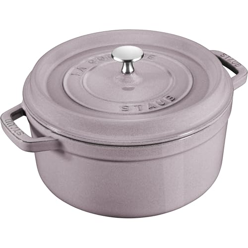 STAUB - 4-qt Cast iron round dutch oven - Lilac