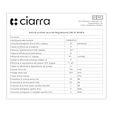 CIARRA CAB6201A Cooker Hood Black Chimney Range Hood 600mm Recirculating Duct Kitchen Ventilation Extractor Fan - Image 10