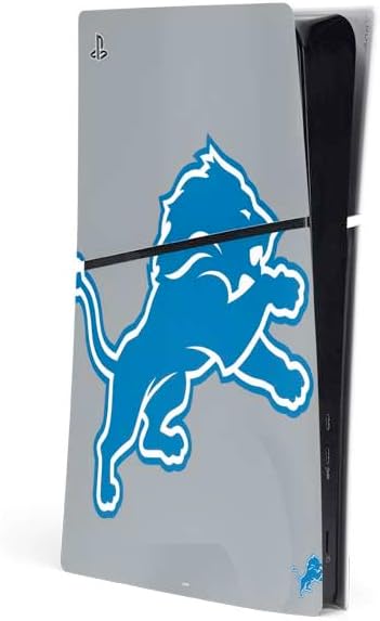 Skinit Decal Gaming Skin Compatible with PS5 Slim Digital Edition Console - Officially Licensed NFL Detroit Lions Large Logo Design