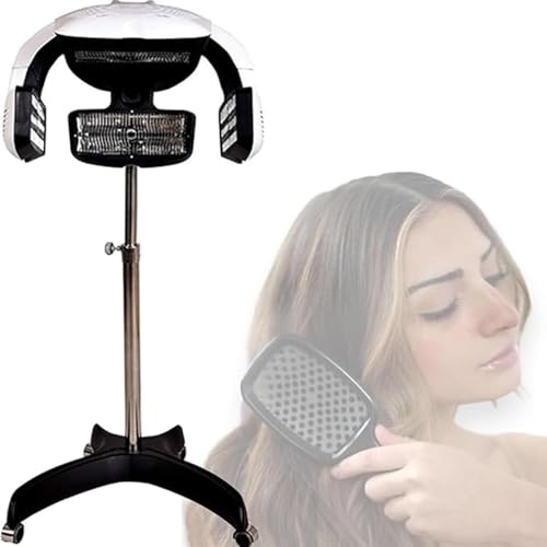 Hair Color Processor, 1250w Adjustable Perm Color Processor Dryer Hair Hood Dryer Hair Salon Equipment Flying Disk Hair Dryer Hood with LCD Display(Vertical)