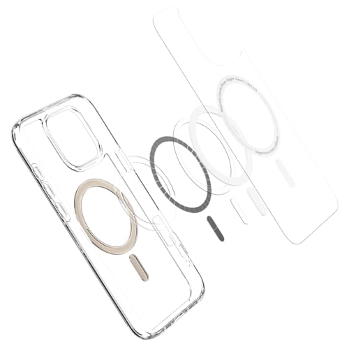 Image of Spigen for iPhone 16 Pro Max Case, Ultra Hybrid MagFit [Anti-Yellowing] [Compatible with Magsafe] - Clear Gold