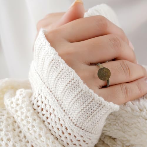 Base de anillo ajustable de aleación para crear accesorios personalizados en casa 8