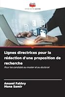 Lignes directrices pour la rédaction d'une proposition de recherche (French Edition) 6200735190 Book Cover