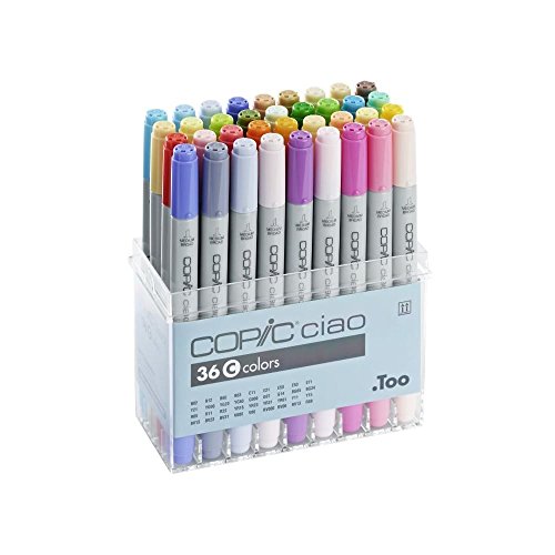Image of Copic Marker Ciao Markers Set Of 36, Color Set C, Medium, Multicolor