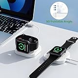Apple Watch Magnetic Charging Dock - Fast Magnetic Charger Stand, Compatible with Apple Watch Series 2/3/4/5/6/7/8/9/10/Ultra 1 2, Supports Nightstand Mode, Portable Design for Travel - Image 5