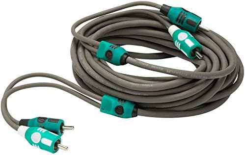 KICKER Receiver and Speakers Package of 2 Items - in-Dash KM Series Digital Media Marine Receiver with RCA Audio Cable - Stereo Kit - 46KMC4 Receiver & 47KMI10 Cable