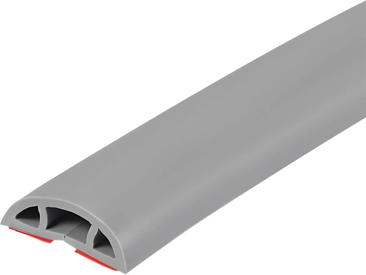 Floor Cord Cover 2m Floor Cable Cover Cord Protector Self-Adhesive Power Extension Electric Wire Duct Slot Management(Grey)