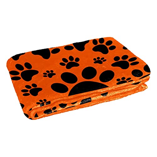 Couverture orange chaude anti-frisson pour lit, canapé et nuits fraîches de camping - 3