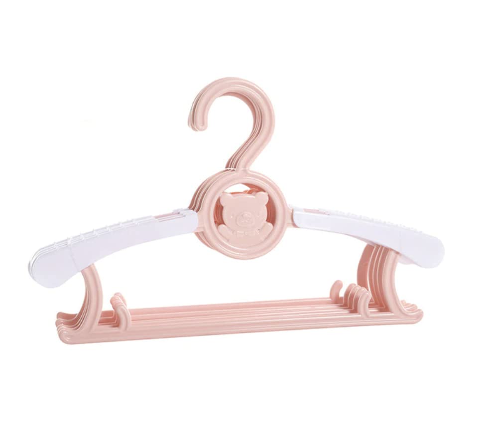 10 Pack Baby Toddler Kid Hanger, Plastic Clothing Children Organizer, Flexible Racks, Adjustable Ultra-Thin Extendable Newborn’s Infant Clothes Storage Nursery's Laundry for Girl Boy